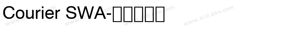 Courier SWA字体转换